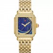 Deco Diamond Limited Edition Quartz Blue Dial Diamond Bezel Gold-plated Steel Watch-1