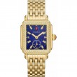 Michele Deco Mid Quartz Diamond Blue Dial Watch-1