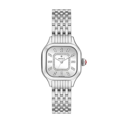 Meggie High Shine Diamond Dial Stainless Steel Watch