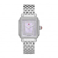 Deco Madison Quartz Diamond Purple Dial Watch