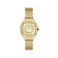 Meggie Gold-Plated Diamonds Square Gold Dial Watch