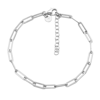 Sterling Silver Paperclip Chain Bracelet