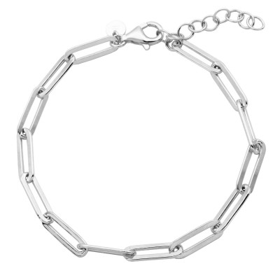 Sterling Silver Paperclip Chain Bracelet