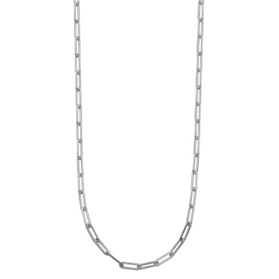 Sterling Silver Paperclip Chain Necklace