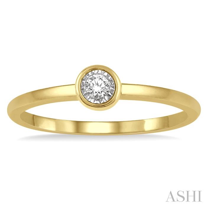 Stackable Round Shape Diamond Promise Ring-2