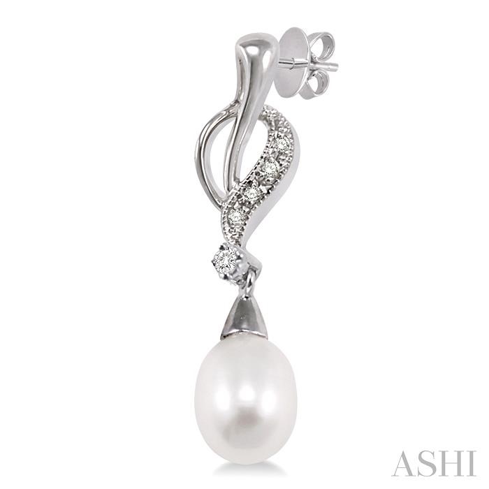 Pearl & Diamond Fashion Earrings-3