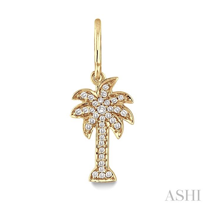 Palm Tree Diamond Fashion Earrings-2