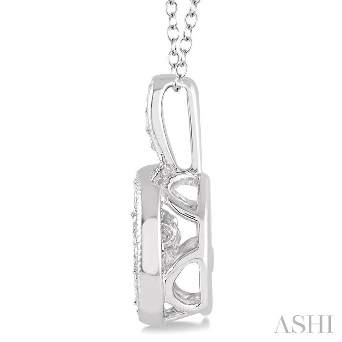 Silver Round Shape Emotion Diamond Fashion Pendant-2