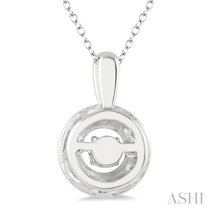 Silver Round Shape Emotion Diamond Fashion Pendant-3