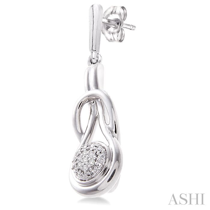 Silver Diamond Fashion Earrings-3